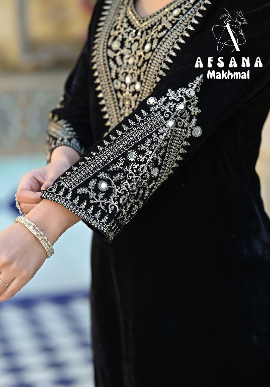 Afsana Makhmal Wholesale Velvet With Cording Work Winter Suits