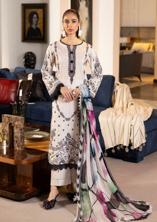 Hala Hezal Wholesale Luxury Lawn Cotton Printed Dress Material