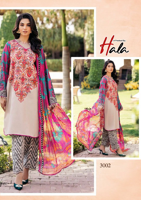 Hala Hezal Wholesale Luxury Lawn Cotton Printed Dress Material