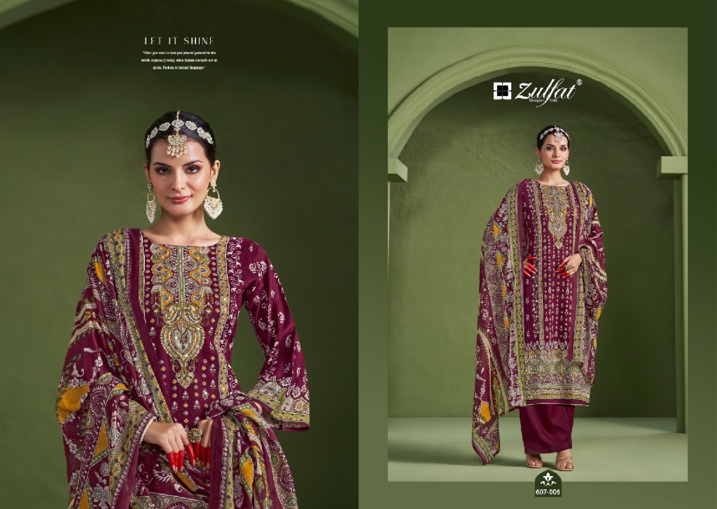 Zulfat Aayat Vol-7 Wholesale Heavy Viscose Reyon With Handwork Dress Material