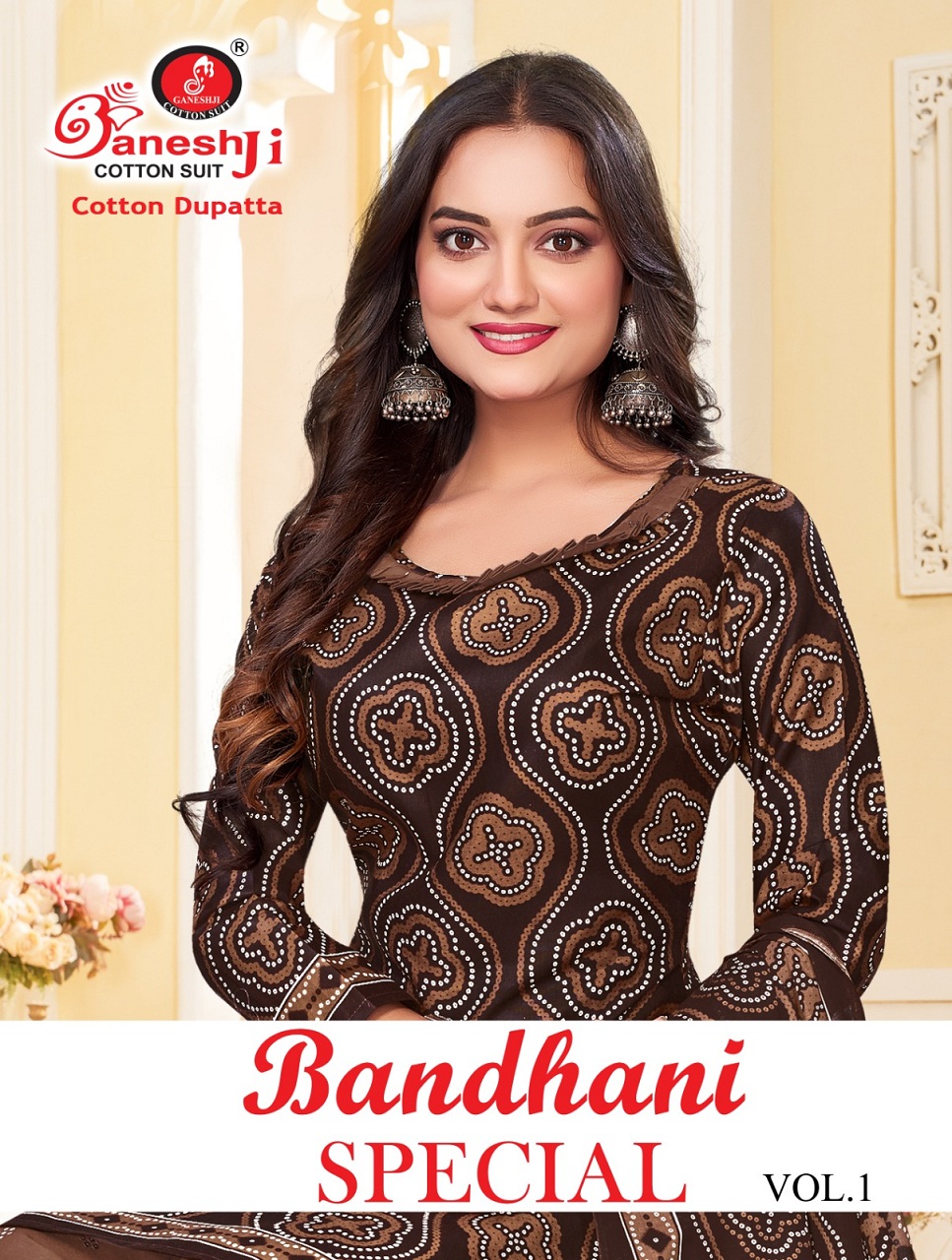 Ganeshji Bandhani Special Vol-1 Wholesale Pure Cotton Dress Material