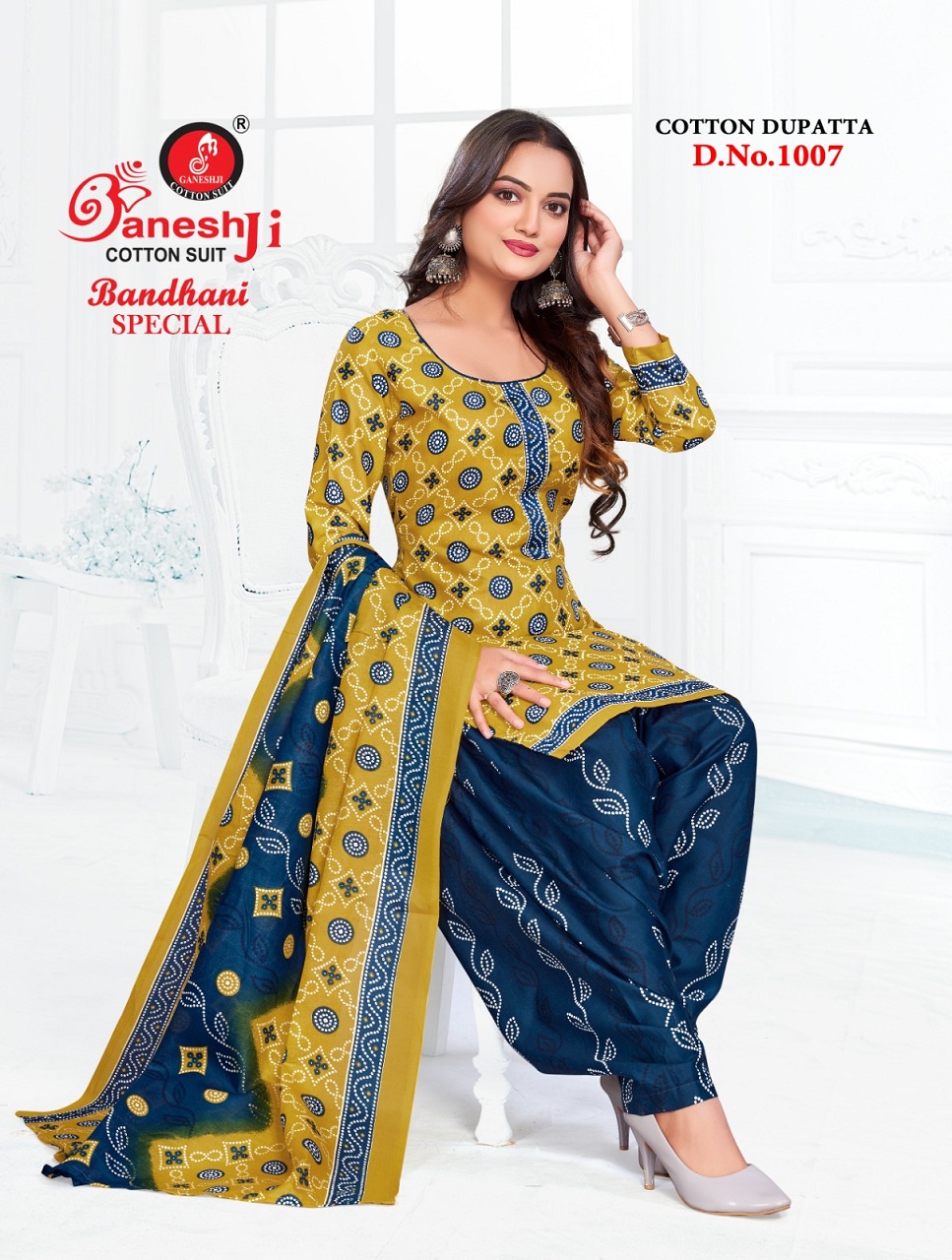 Ganeshji Bandhani Special Vol-1 Wholesale Pure Cotton Dress Material