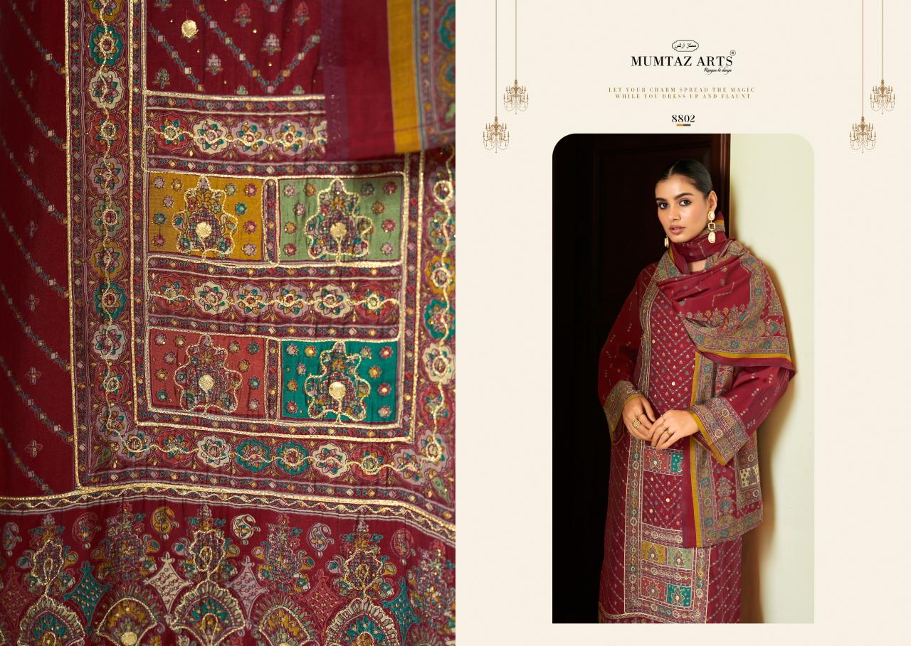 mumtaz arts nayaab rang munch viscose muslin designer salwar suits