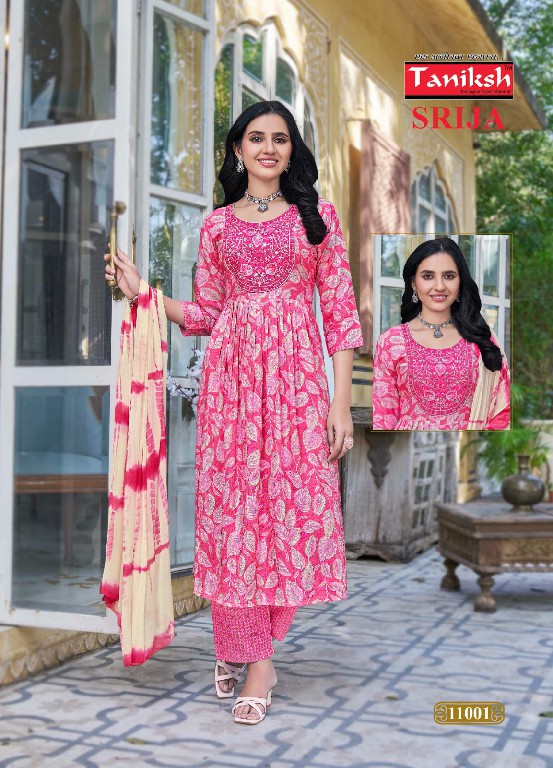 srija vol 11 by taniksh readymade rayon traditional wear 3pcs dress