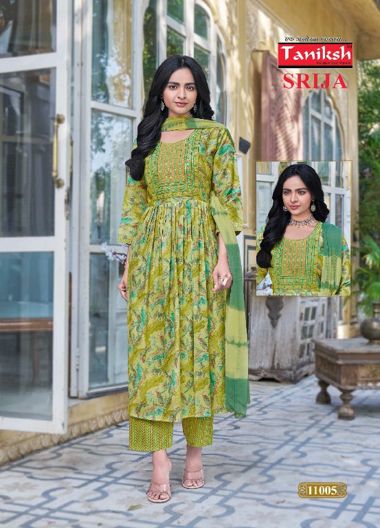 srija vol 11 by taniksh readymade rayon traditional wear 3pcs dress