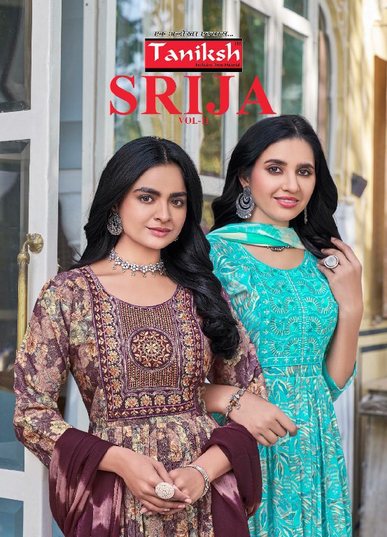 srija vol 11 by taniksh readymade rayon traditional wear 3pcs dress