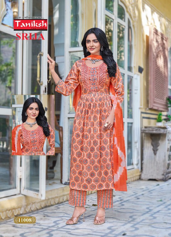 srija vol 11 by taniksh readymade rayon traditional wear 3pcs dress