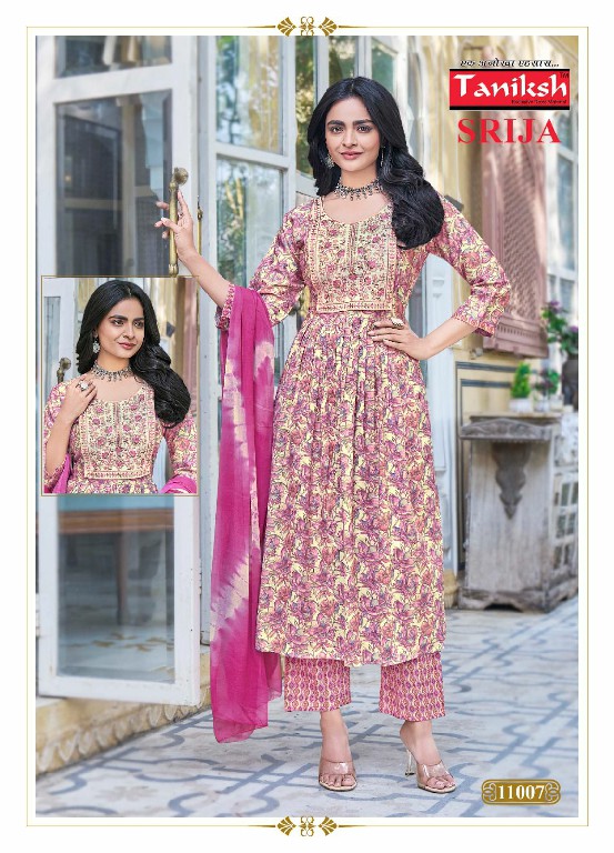 srija vol 11 by taniksh readymade rayon traditional wear 3pcs dress