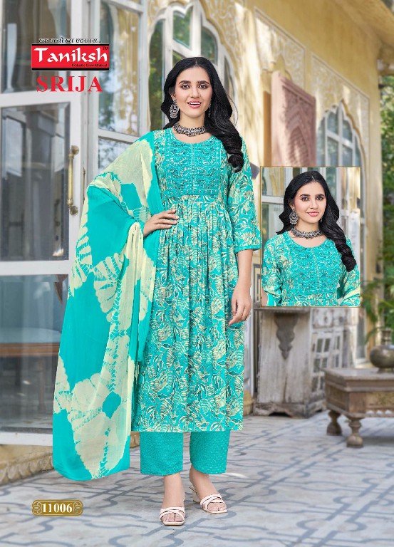 srija vol 11 by taniksh readymade rayon traditional wear 3pcs dress