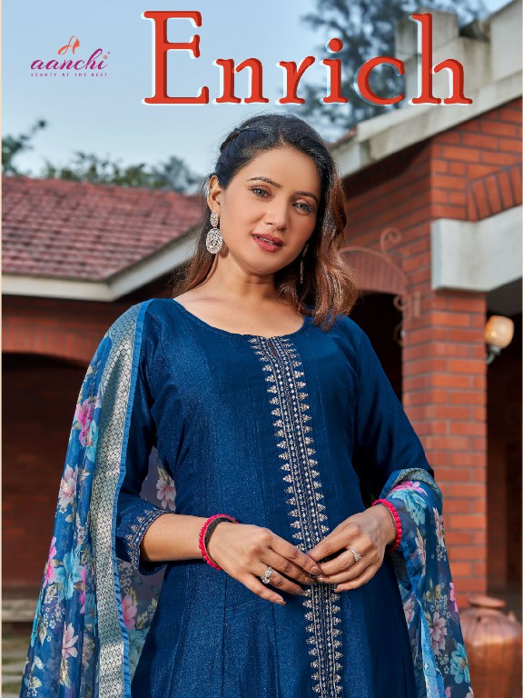 enrich vol 1 by aanchi vichitra fully stitch gorgeous look salwar kameez set