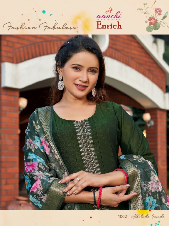 enrich vol 1 by aanchi vichitra fully stitch gorgeous look salwar kameez set