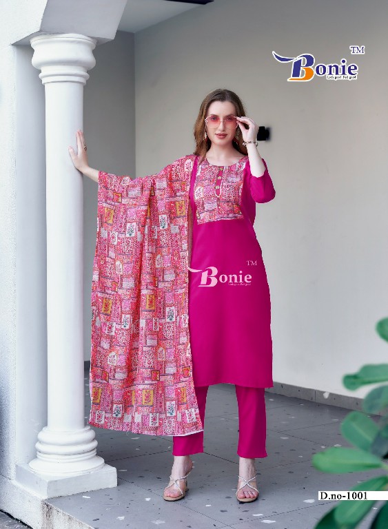 bonie presents divya vol 1 rayon readymade unique design suit for women