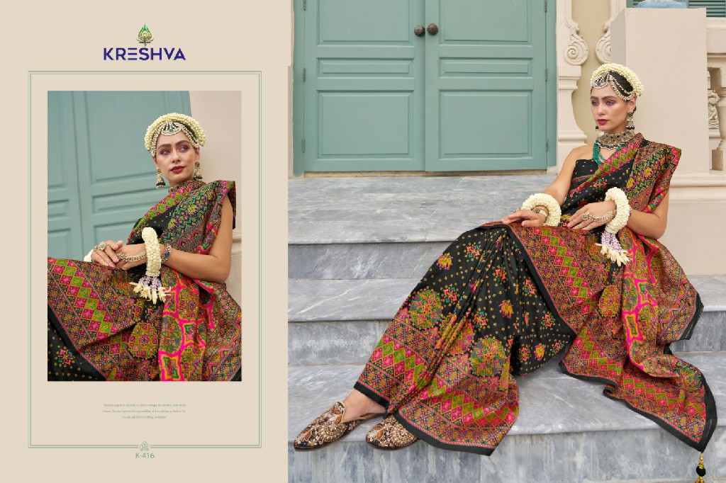 kashmir vol 2 by kreshva banarasi silk occasion wear saree wholesaler