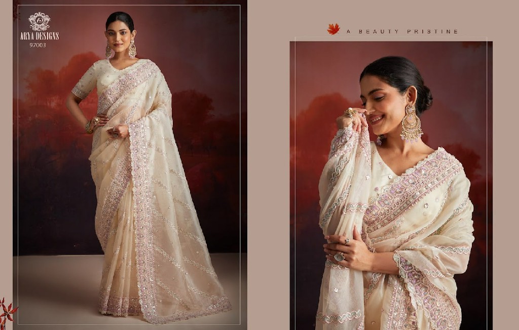 Arya Swarna Vol-9 Wholesale Thread Work Sequence Work Party Wear Sarees