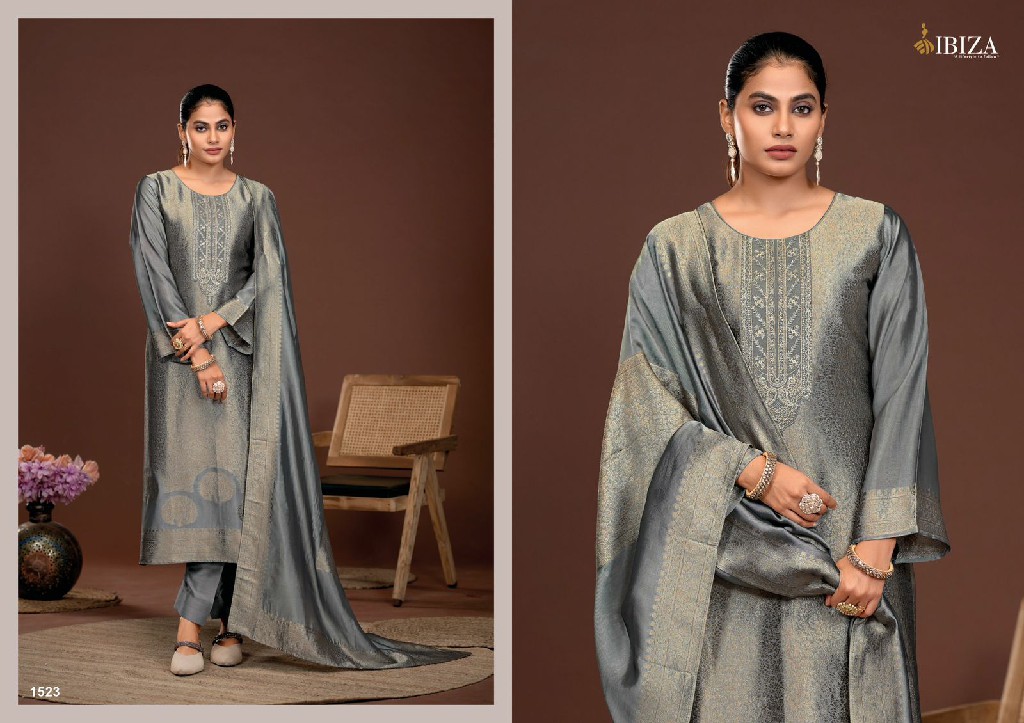 Ibiza Sakhi Vol-6 Wholesale Pure Banglory Silk Straight Salwar Kameez