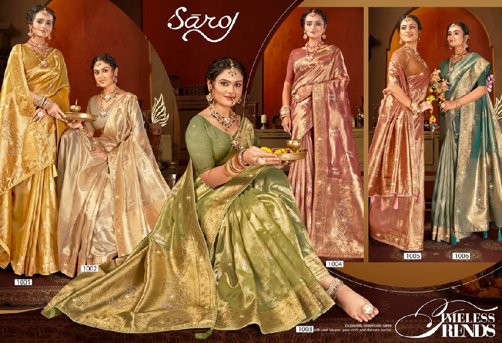 Saroj Satrani Tissue Jharkan Vol-7 Wholesale Soft Tissue With Jharkan Pallu Sarees