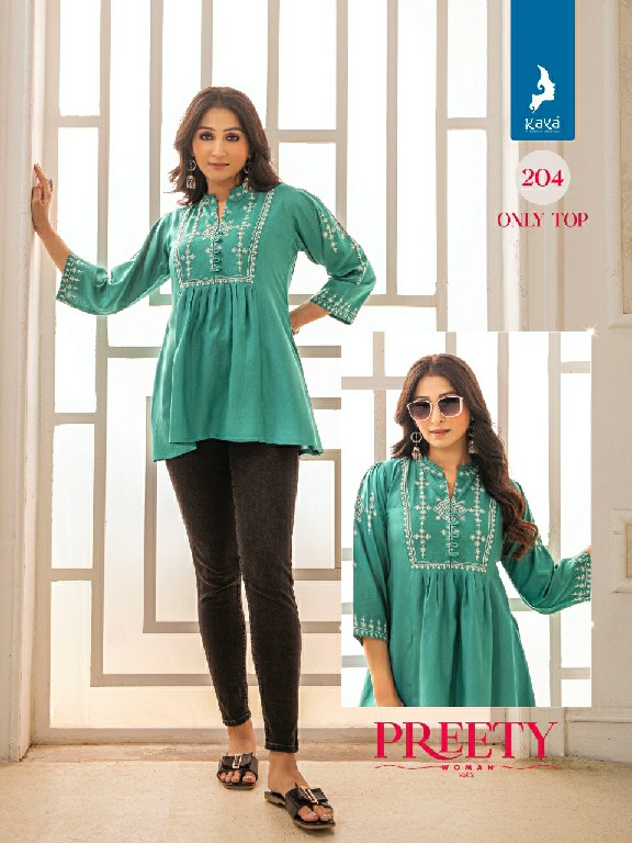 Kaya Preety Woman Vol-2 Wholesale Short Top Catalog