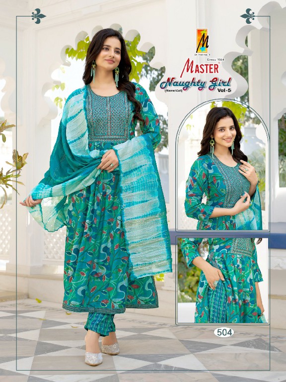 Master Naughty Girl Vol-5 Wholesale Readymade 3 Piece Salwar Kameez