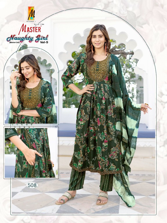 Master Naughty Girl Vol-5 Wholesale Readymade 3 Piece Salwar Kameez