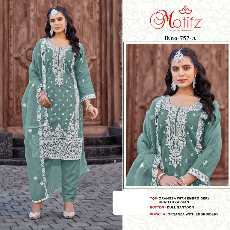 Motifz D.no 757 Wholesale Indian Pakistani Salwar Suits