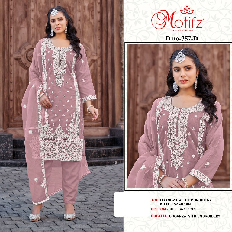 Motifz D.no 757 Wholesale Indian Pakistani Salwar Suits