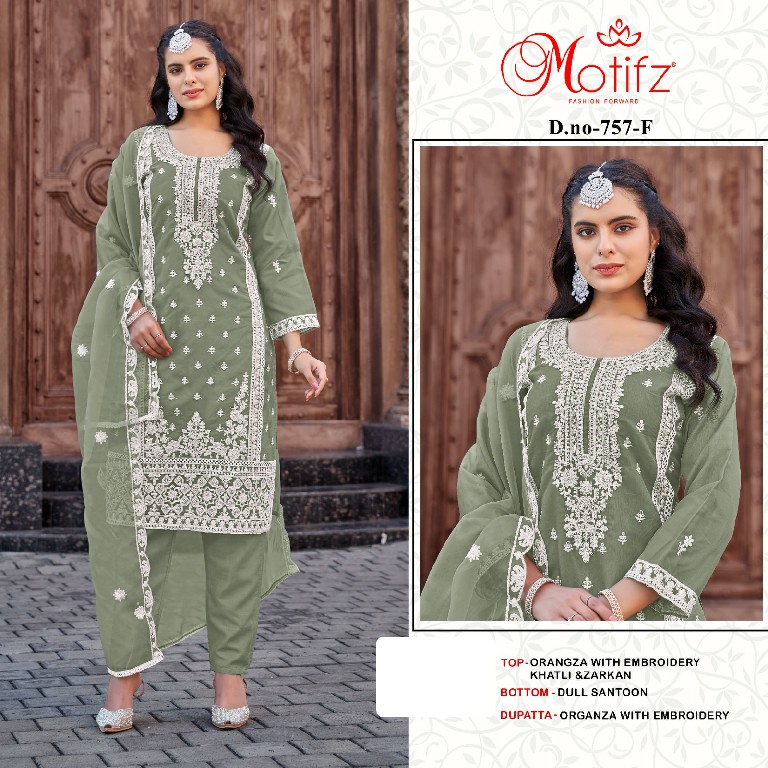 Motifz D.no 757 Wholesale Indian Pakistani Salwar Suits