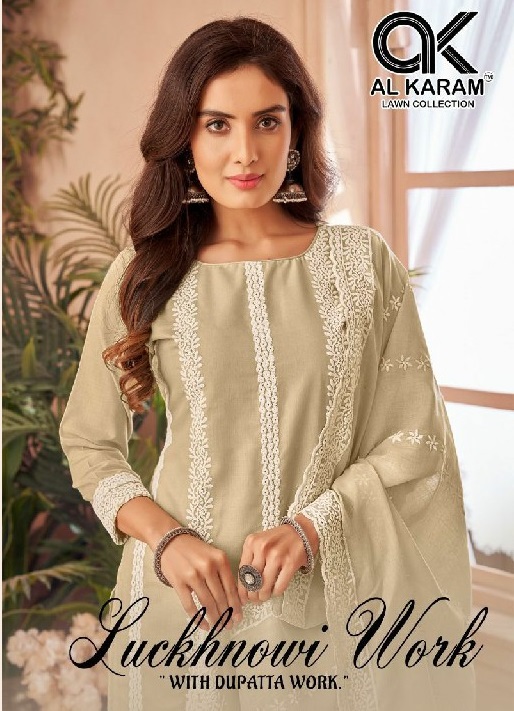 Al Karam Luckhnowi Work Wholesale Dress Material