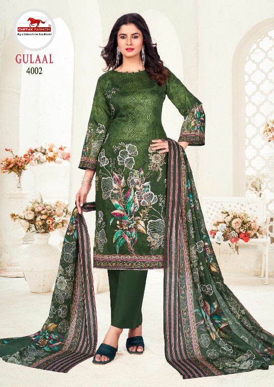 Chetak Gulaal Vol-4 Wholesale Jam Cotton With Aari Work Dress Material