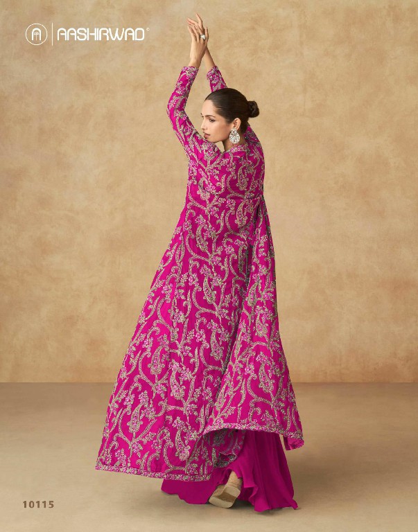 Aashirwad Purple Wholesale New Free Size Stitched Salwar Kameez