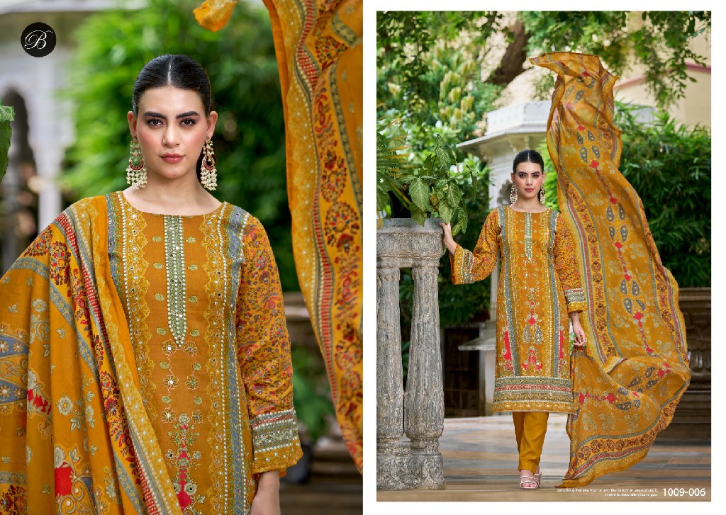 belliza designer launch sanjeeda jam cotton digital printed ladies salwar suits