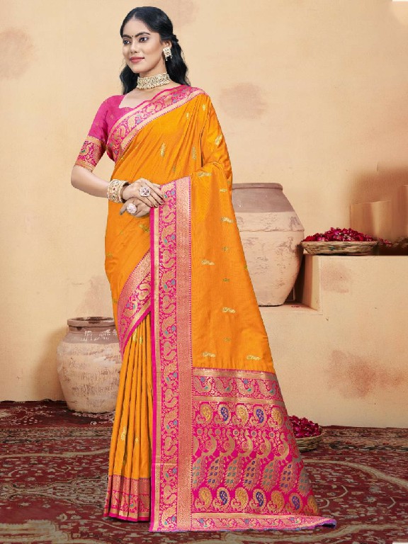 bunawat gulprabha silk wedding festival wear silk fabric saree collection