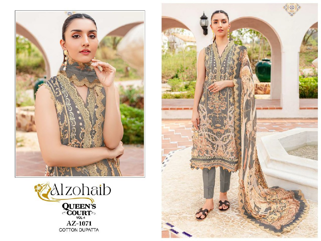 Alzohaib Queens Court Vol-4 Wholesale Indian Pakistani Concept Suits