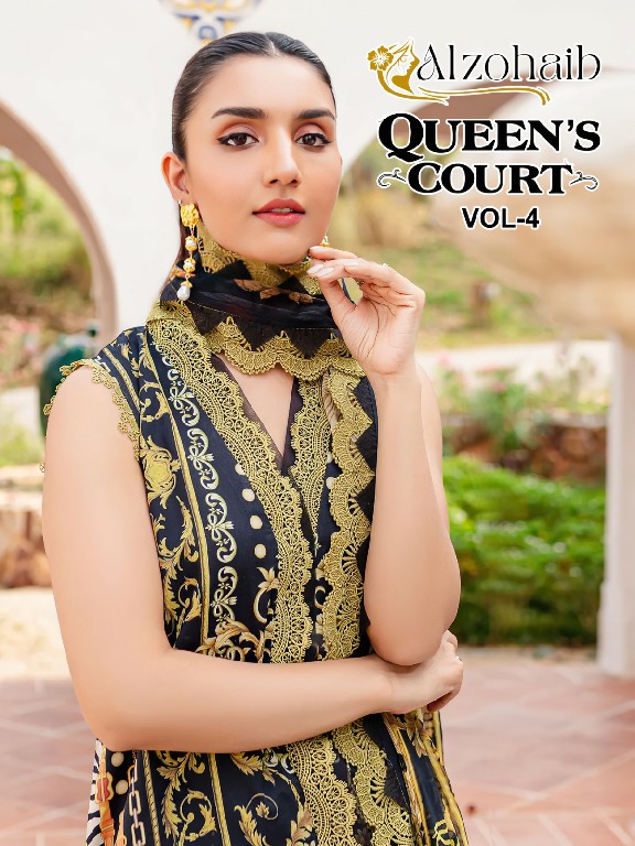 Alzohaib Queens Court Vol-4 Wholesale Indian Pakistani Concept Suits