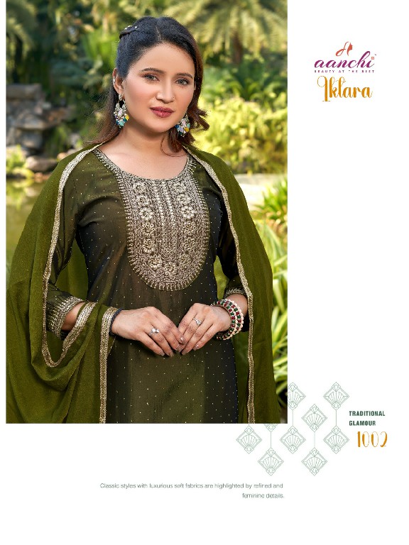 Aanchi Iktara Wholesale Rangila Silk With Lining Readymade Salwar Kameez