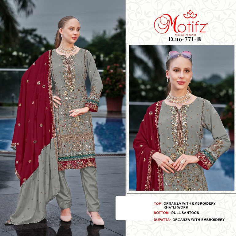 Motifz D.no 771 Wholesale Indian Pakistani Salwar Suits