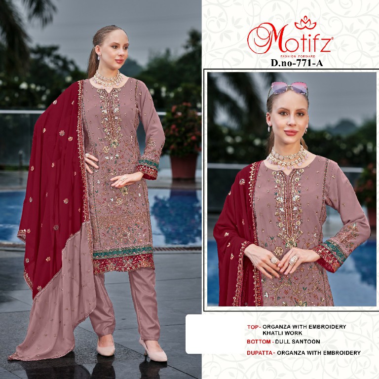 Motifz D.no 771 Wholesale Indian Pakistani Salwar Suits