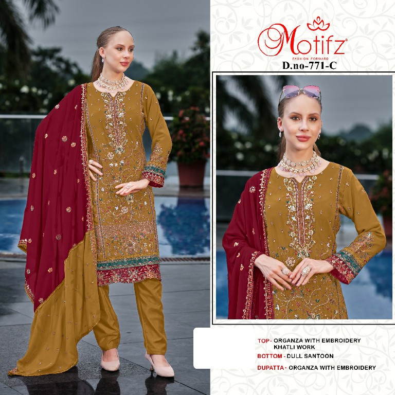 Motifz D.no 771 Wholesale Indian Pakistani Salwar Suits