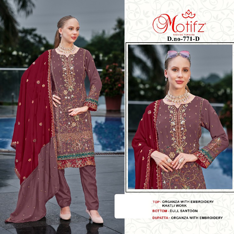 Motifz D.no 771 Wholesale Indian Pakistani Salwar Suits