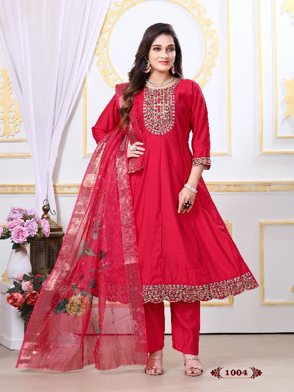 Krishna Nari Vol-1 Wholesale Roman Silk With Inner Readymade Salwar Kameez