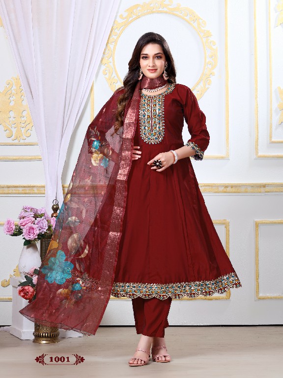 Krishna Nari Vol-1 Wholesale Roman Silk With Inner Readymade Salwar Kameez