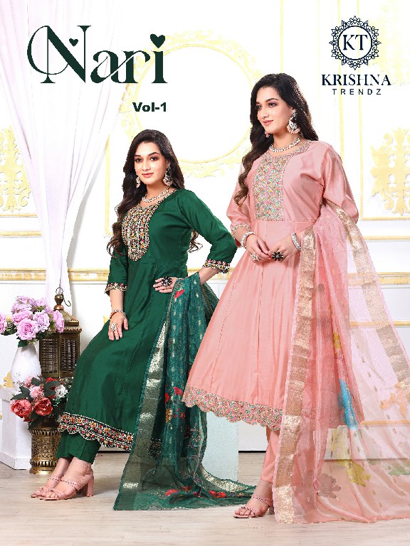 Krishna Nari Vol-1 Wholesale Roman Silk With Inner Readymade Salwar Kameez