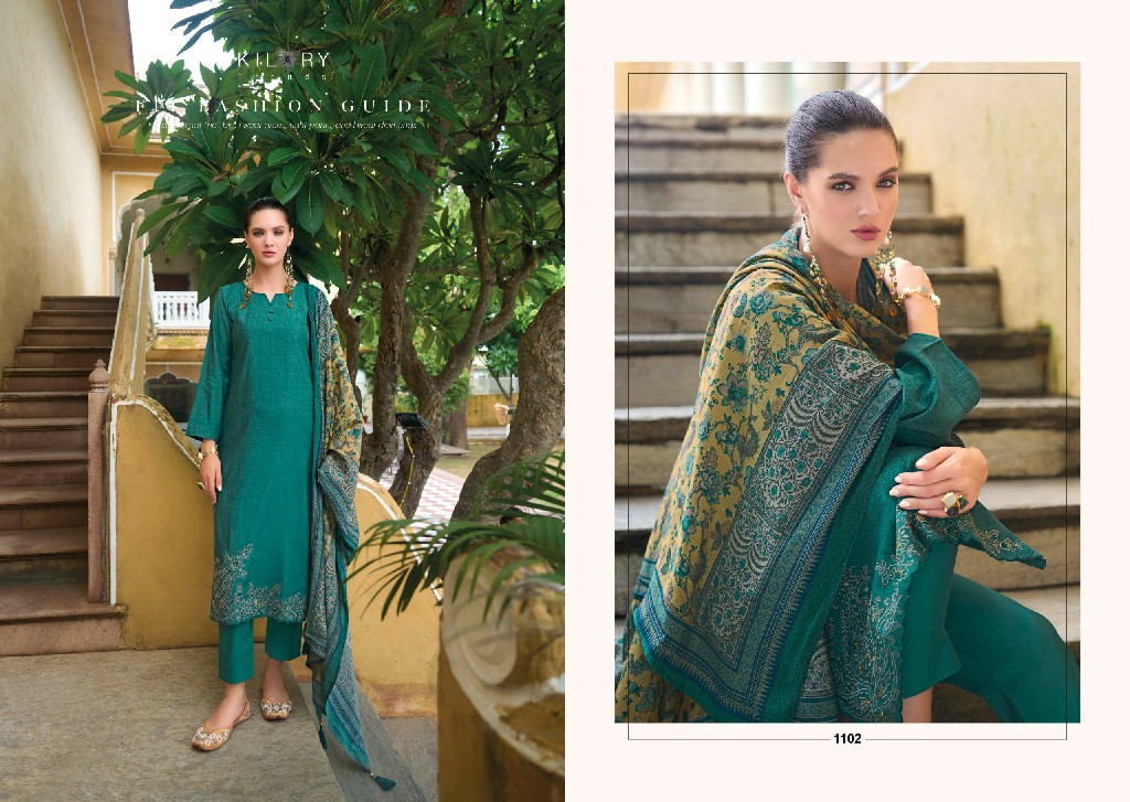 kilory trends launch shiso viscose modal silk digital print fancy salwar kameez