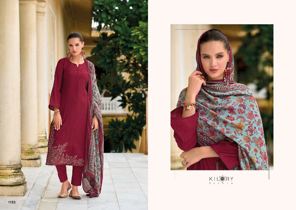 kilory trends launch shiso viscose modal silk digital print fancy salwar kameez