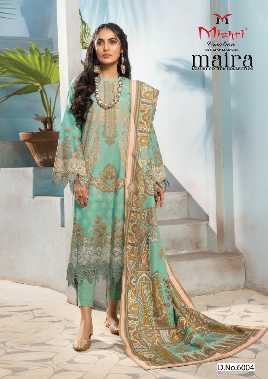 mishri creation maira vol 1 cotton modern pakistani dress material