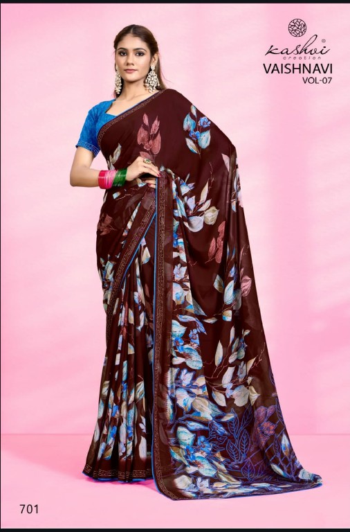 kashvi creation vaishnavi vol 7 daily wear printed georgette indian saree