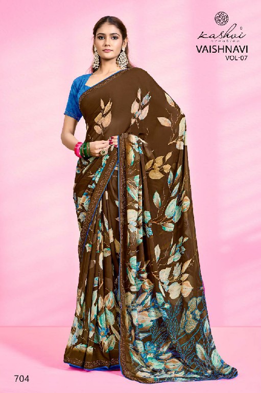 kashvi creation vaishnavi vol 7 daily wear printed georgette indian saree