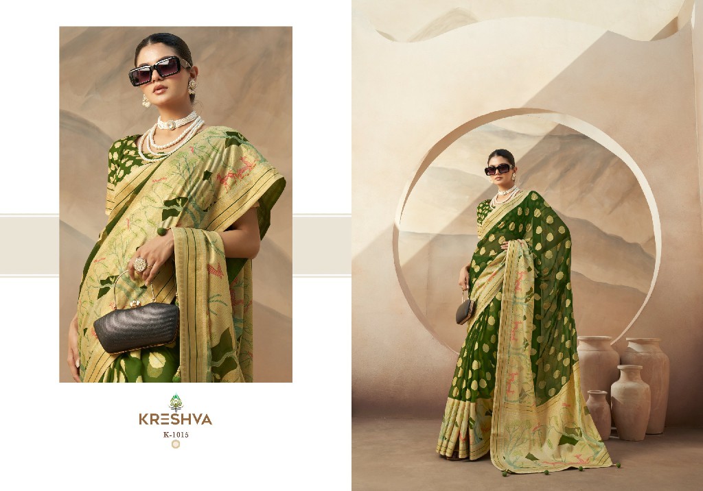 ahiliya by kreshva occasion wear georgette saree for womens