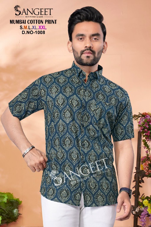 Sangeet Mumbai cotton print readymade unique colours mens kurta collection