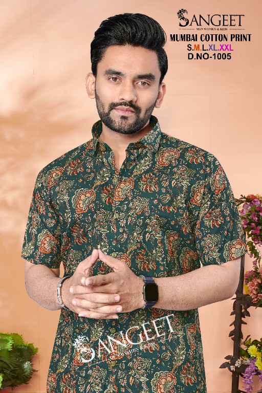 Sangeet Mumbai cotton print readymade unique colours mens kurta collection