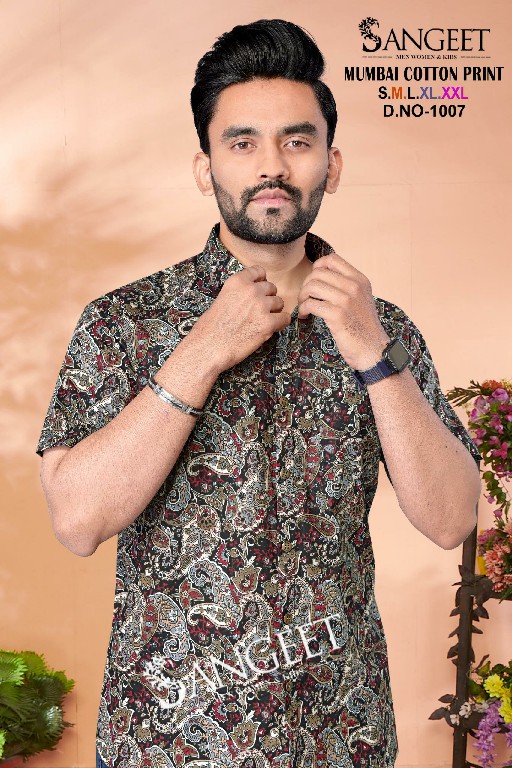 Sangeet Mumbai cotton print readymade unique colours mens kurta collection